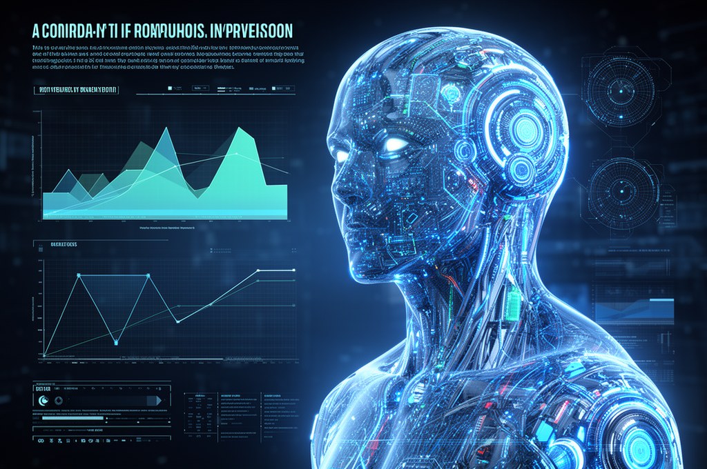 Futuristic AI model explaining its predictions