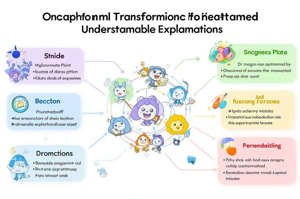 AI model transforming concepts into understandable explanations