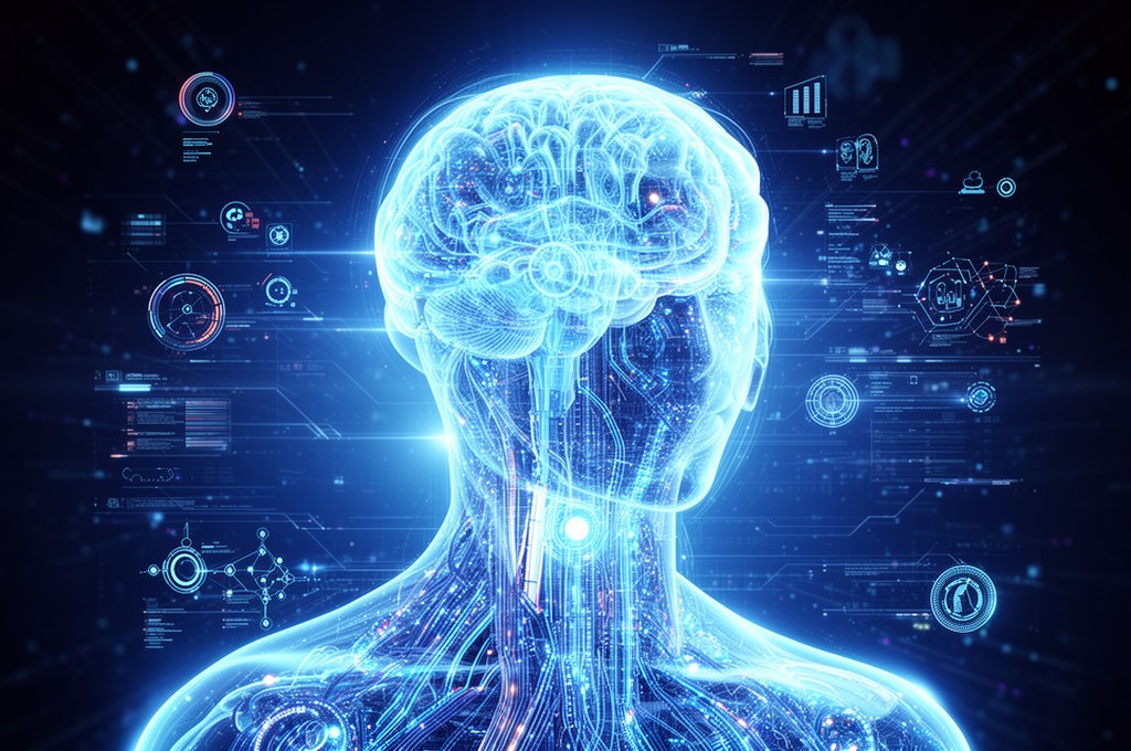 Futuristic AI concepts showcasing human-like understanding in decision-making