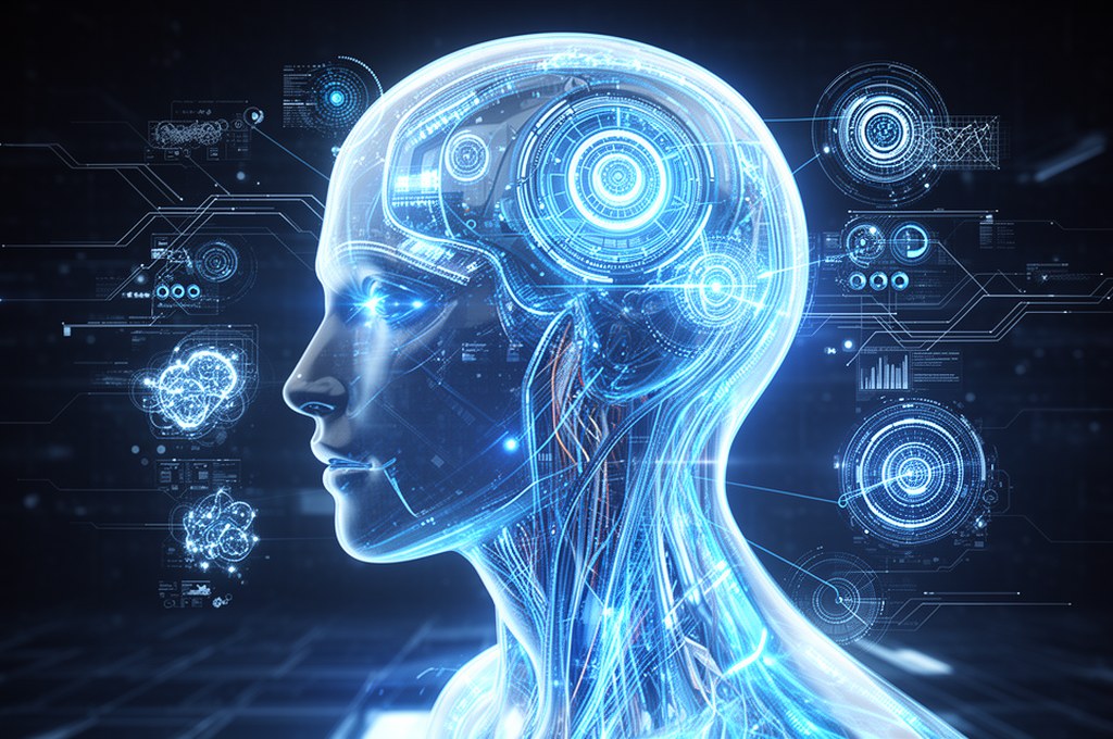 Futuristic AI concepts showcasing human-like understanding in decision-making